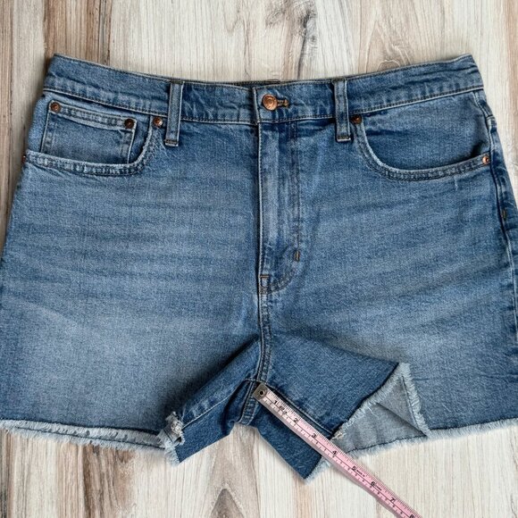 J.Crew Women’s High-Rise Denim Shorts Size 30 Tea Time Wash Blue Jean Shorts - Picture 8 of 8